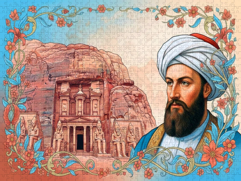 Johann Ludwig Burckhardt (1784–1817), Archäologe, entdeckte Petra, reiste als Scheich Ibrahim - CALVENDO Foto-Puzzle'