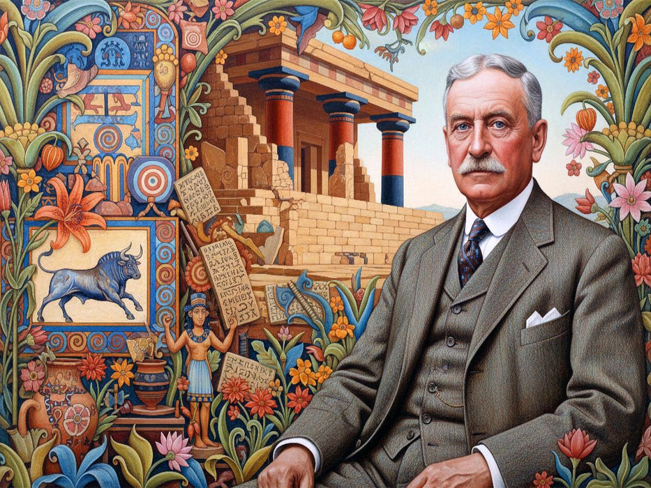 Arthur Evans (1851–1941), Archäologe, entdeckte den Palast von Knossos - CALVENDO Foto-Puzzle'