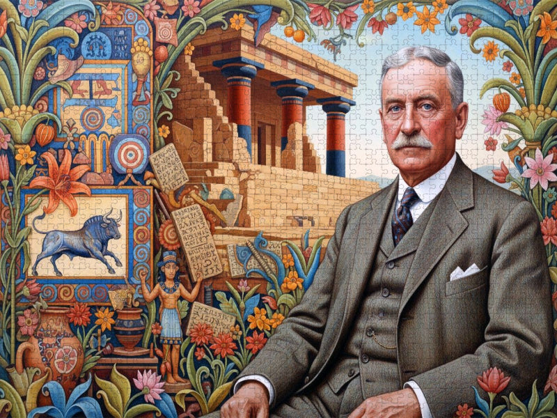 Arthur Evans (1851–1941), Archäologe, entdeckte den Palast von Knossos - CALVENDO Foto-Puzzle'