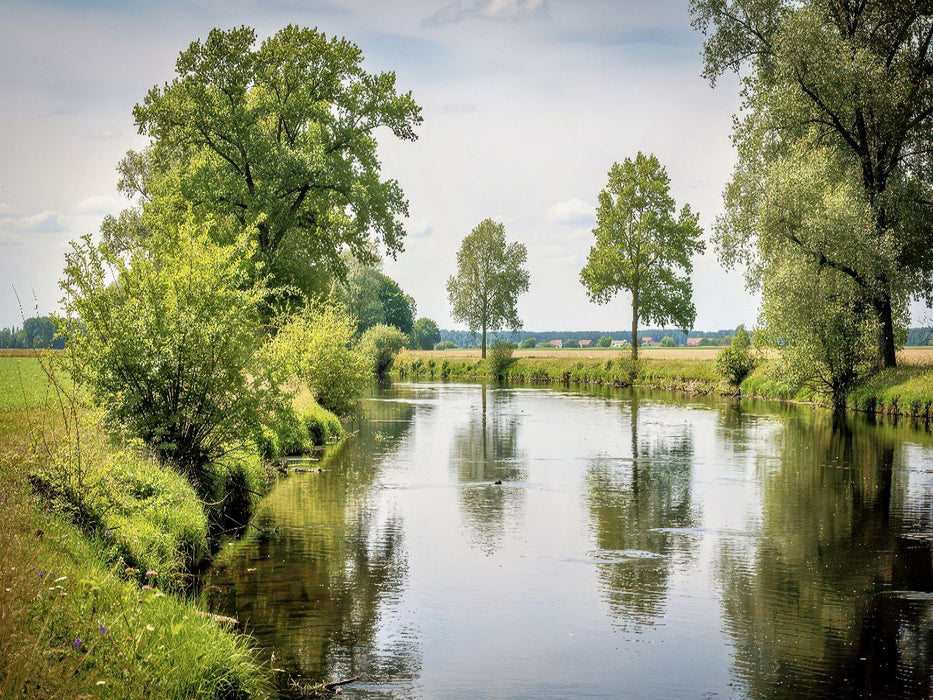 Wasser an – Stress aus — Die Stepenitz macht’s möglich. - CALVENDO Foto-Puzzle'