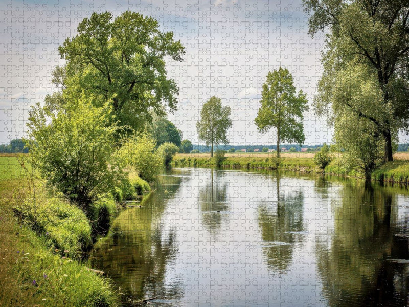 Wasser an – Stress aus — Die Stepenitz macht’s möglich. - CALVENDO Foto-Puzzle'