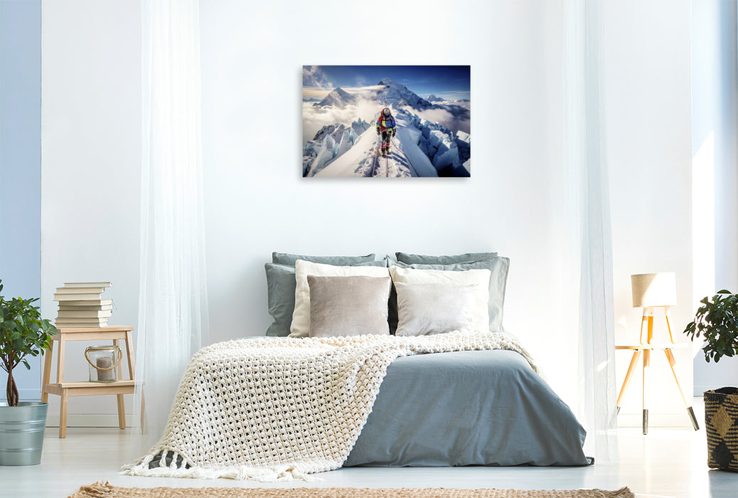 Premium Textil-Leinwand Der höchste Beweis für Entschlossenheit.