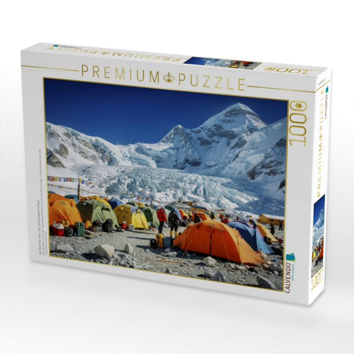 Wo Atem Mut wird — Der Everest beginnt im Kopf. - CALVENDO Foto-Puzzle'