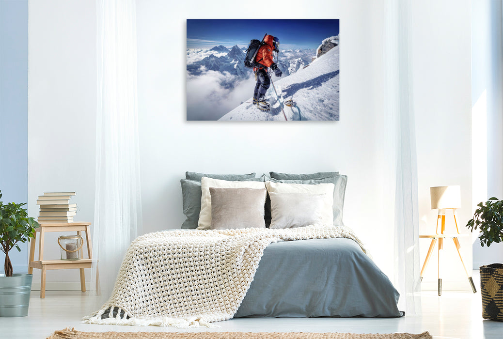 Premium Textil-Leinwand Grenzenlos nach oben — Wo der Horizont unter dir liegt.