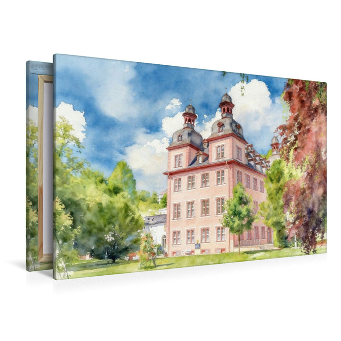 Premium Textil-Leinwand Haus Vier Türme in Bad Ems