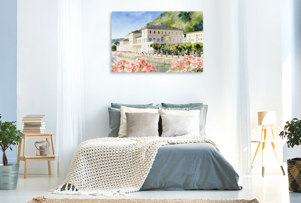 Premium Textil-Leinwand Kurhauszentrum in Bad Ems
