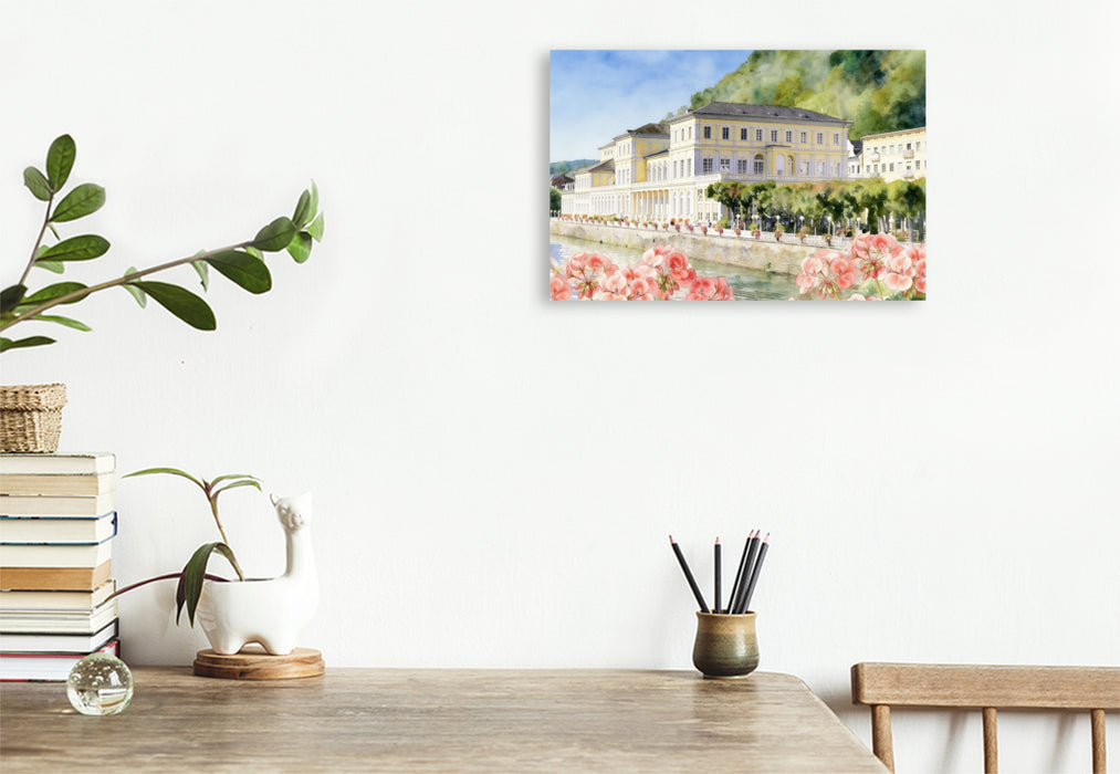 Premium Textil-Leinwand Kurhauszentrum in Bad Ems