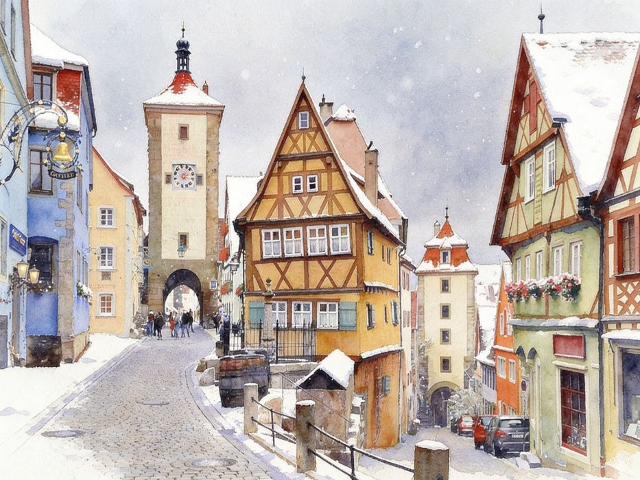 Rotheburg ob der Tauber - CALVENDO Foto-Puzzle'