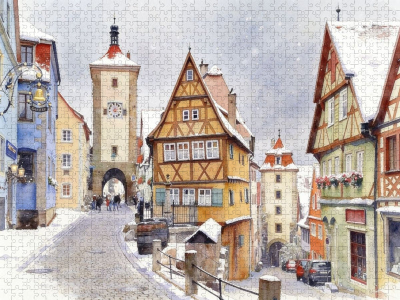 Rotheburg ob der Tauber - CALVENDO Foto-Puzzle'