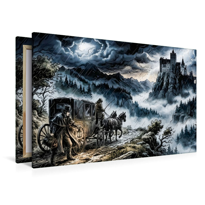 Premium Textil-Leinwand Die Reise ins Reich Draculas