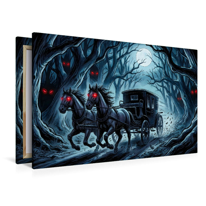 Premium Textil-Leinwand Die Schatten des Vampirs erwachen