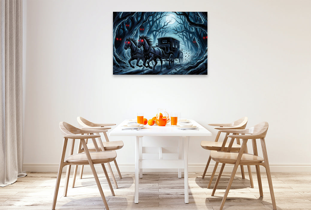 Premium Textil-Leinwand Die Schatten des Vampirs erwachen