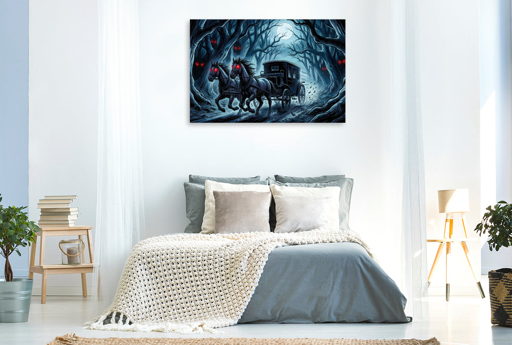 Premium Textil-Leinwand Die Schatten des Vampirs erwachen