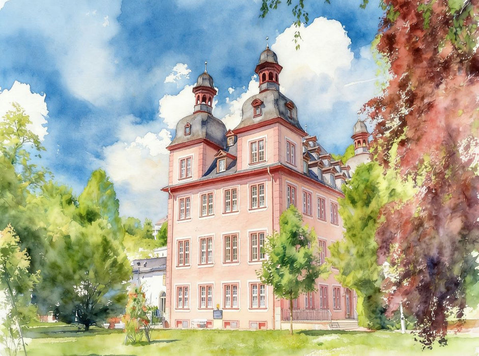 Haus Vier Türme in Bad Ems - CALVENDO Foto-Puzzle'