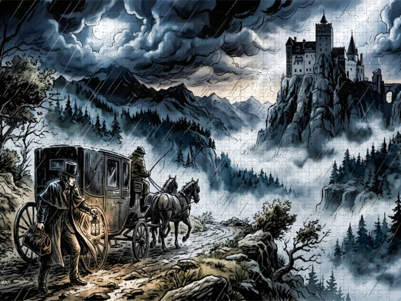 Die Reise ins Reich Draculas - CALVENDO Foto-Puzzle'