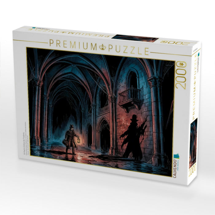 Ein Gast im Schloss der Finsternis - CALVENDO Foto-Puzzle'