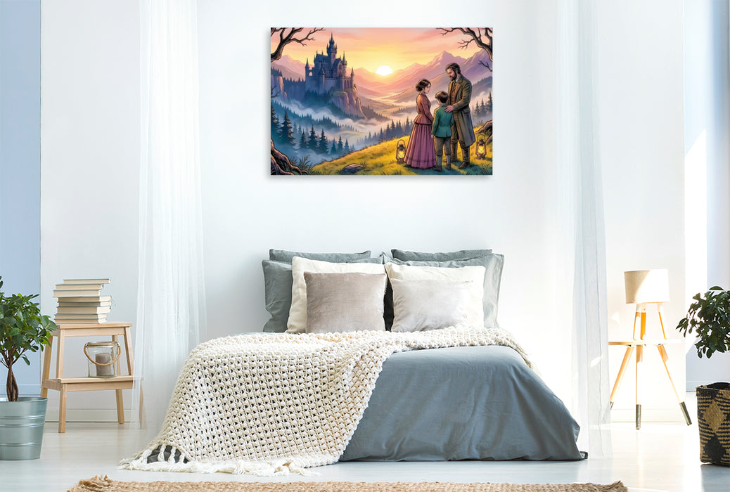 Premium Textil-Leinwand Das Licht besiegt die Finsternis