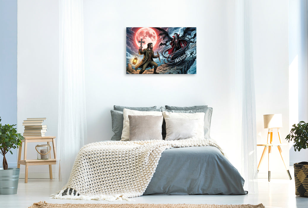 Premium Textil-Leinwand Van Helsing stellt den Fürsten