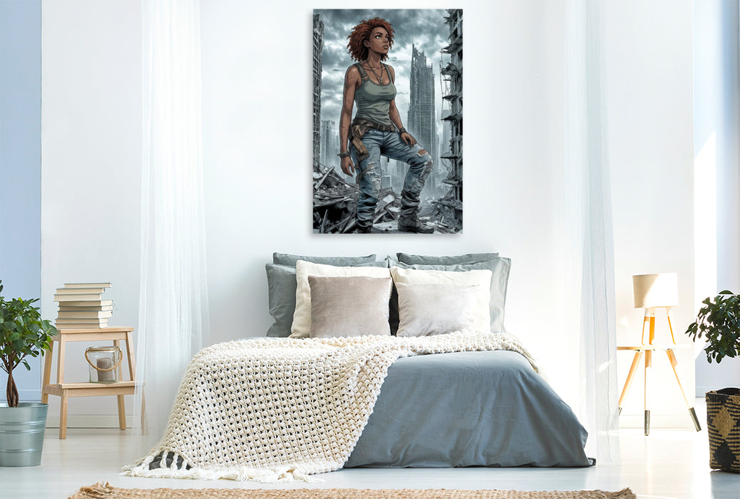 Premium Textil-Leinwand Amelie und das Aufbrechen des Horizonts