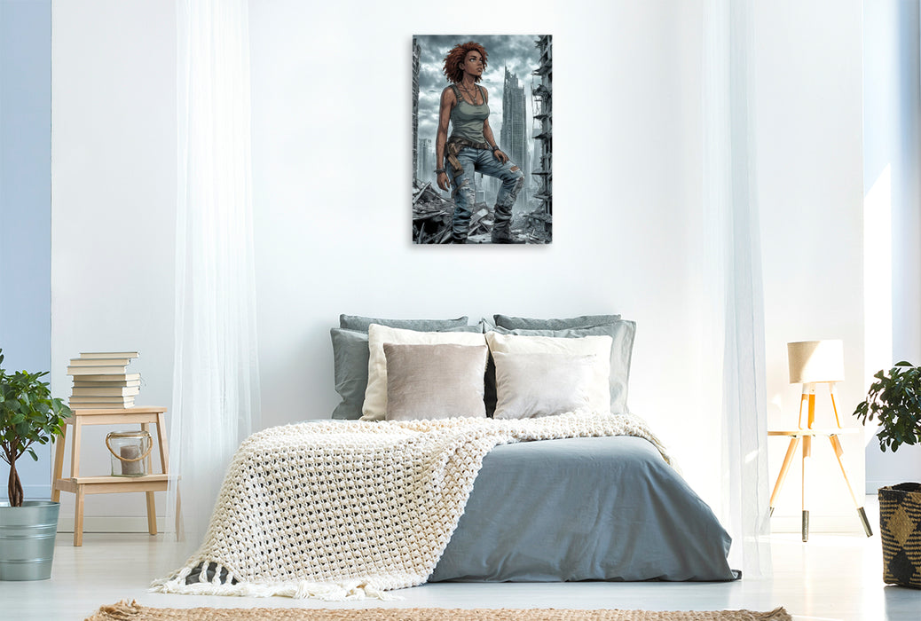 Premium Textil-Leinwand Amelie und das Aufbrechen des Horizonts
