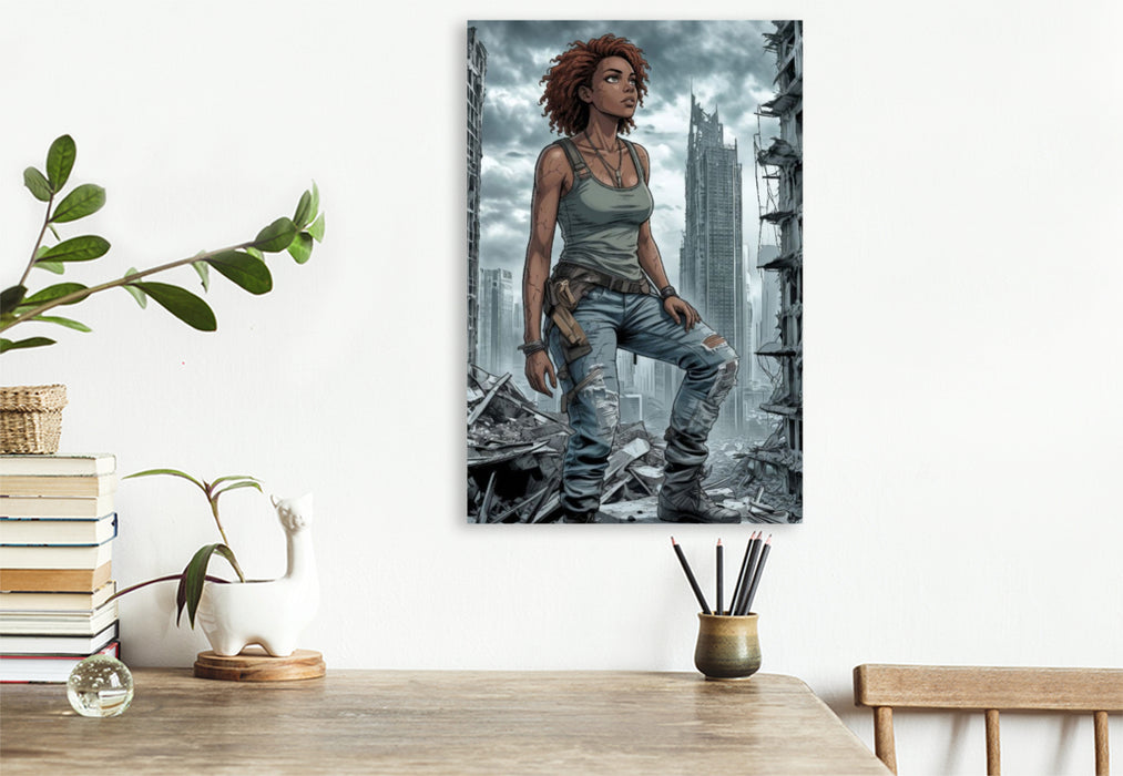 Premium Textil-Leinwand Amelie und das Aufbrechen des Horizonts