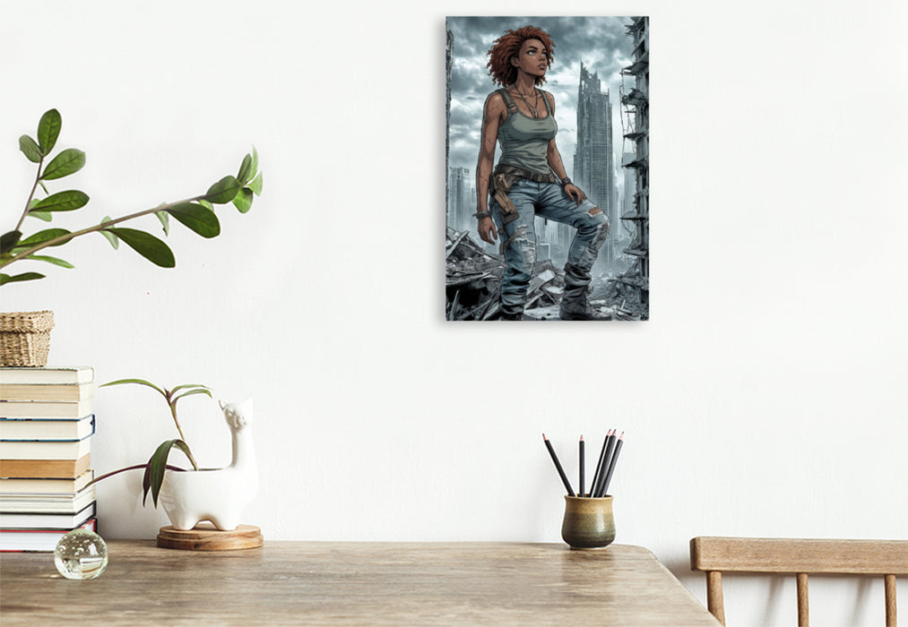 Premium Textil-Leinwand Amelie und das Aufbrechen des Horizonts