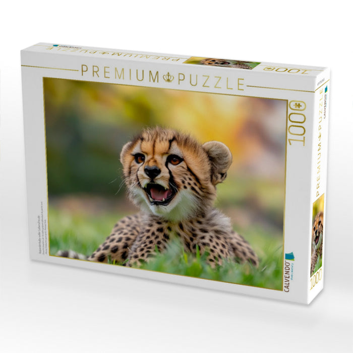 Gepardenbaby voller Lebensfreude - CALVENDO Foto-Puzzle'