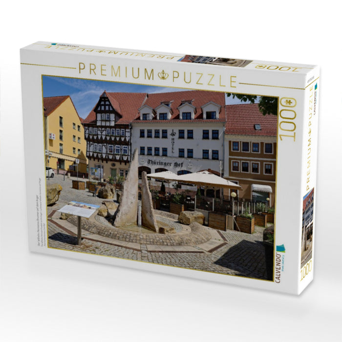 Der Wilhelm Hermanns Brunnen auf dem Anger - CALVENDO Foto-Puzzle'