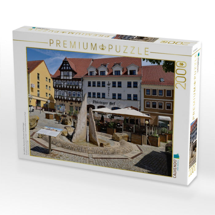 Der Wilhelm Hermanns Brunnen auf dem Anger - CALVENDO Foto-Puzzle'