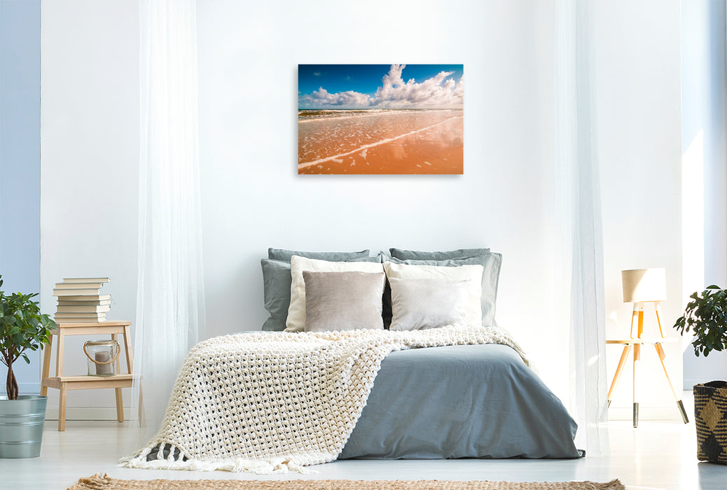 Premium Textil-Leinwand Strand im Sommer