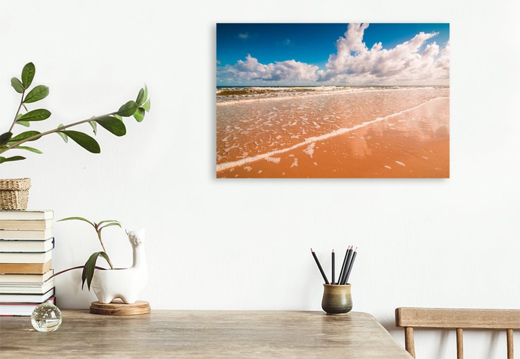 Premium Textil-Leinwand Strand im Sommer