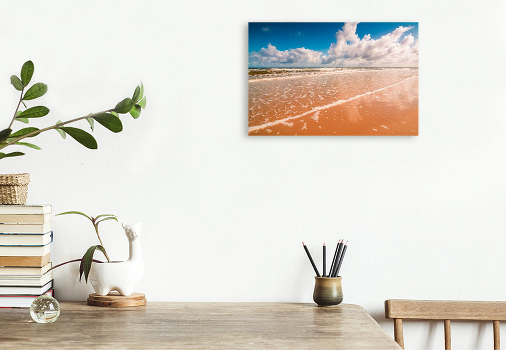 Premium Textil-Leinwand Strand im Sommer