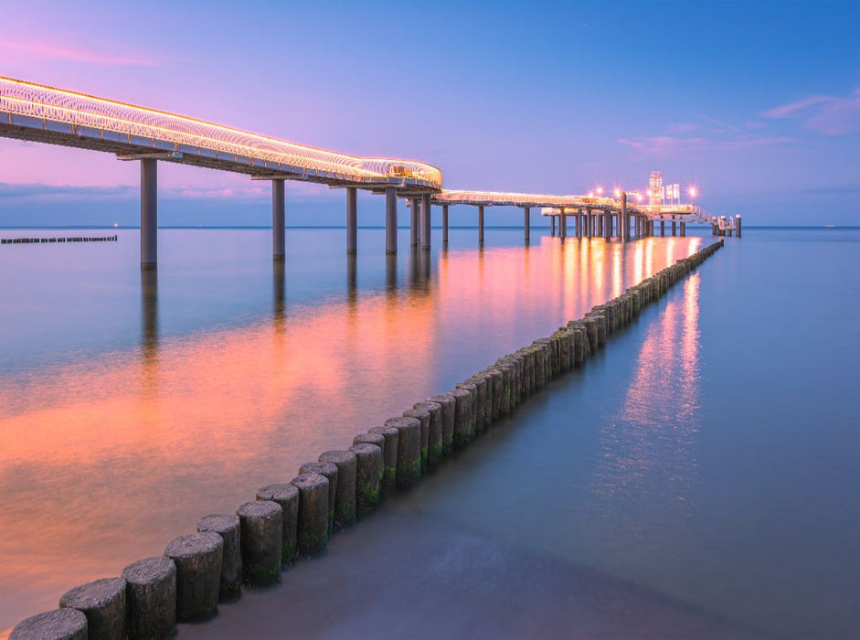 Blaue Stunde in Koserow - CALVENDO Foto-Puzzle'