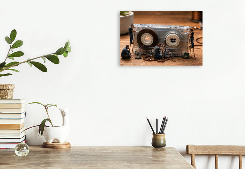 Premium Textil-Leinwand Die Kassettenwerkstatt