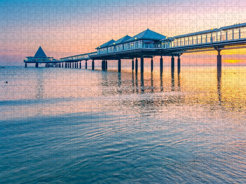 Seebrücke in Heringsdorf - CALVENDO Foto-Puzzle'