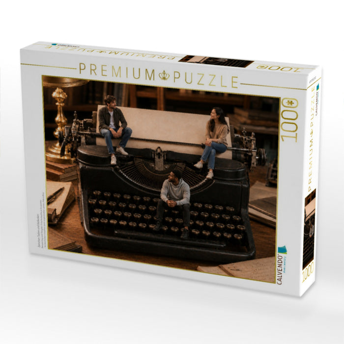 Zwischen Tasten und Gedanken - CALVENDO Foto-Puzzle'
