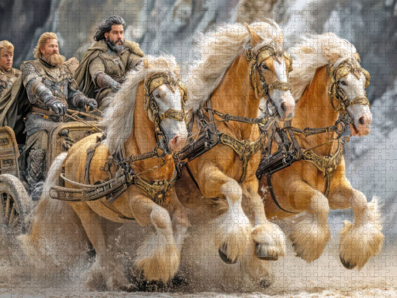 Pferde und Kutschen - CALVENDO Foto-Puzzle'