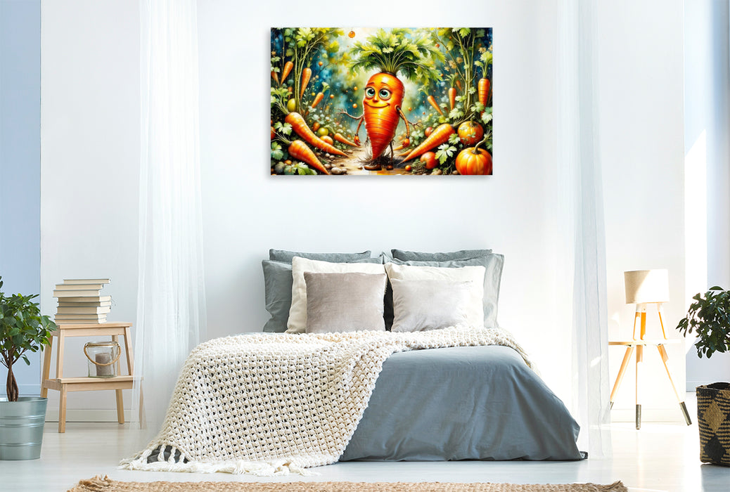 Premium Textil-Leinwand Karotti, das Supermodel