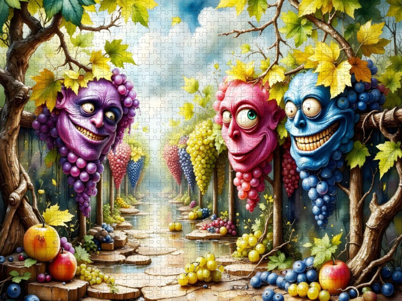 Die Weinbeeren im Rausch - CALVENDO Foto-Puzzle'
