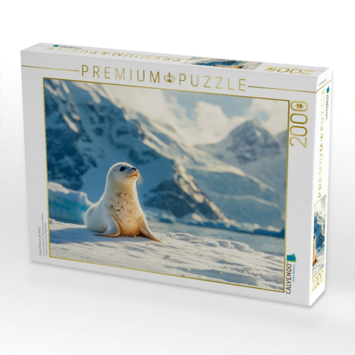 Kleine Robbe in der Arktis - CALVENDO Foto-Puzzle'