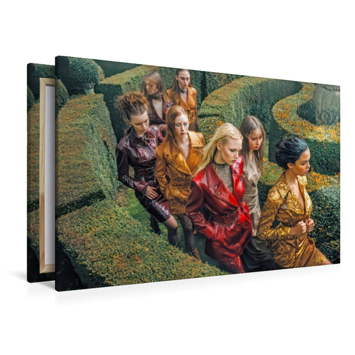 Premium Textil-Leinwand Gartenlabyrinthe