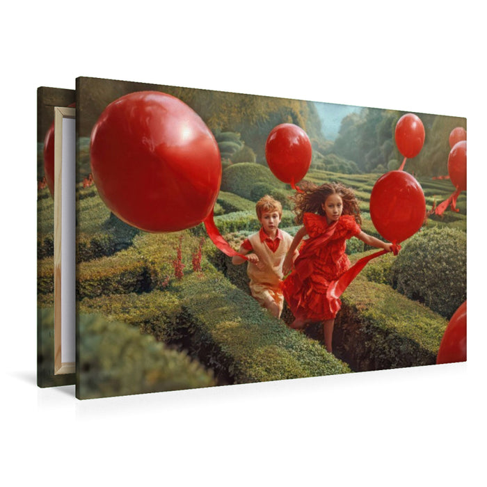 Premium Textil-Leinwand Gartenlabyrinthe
