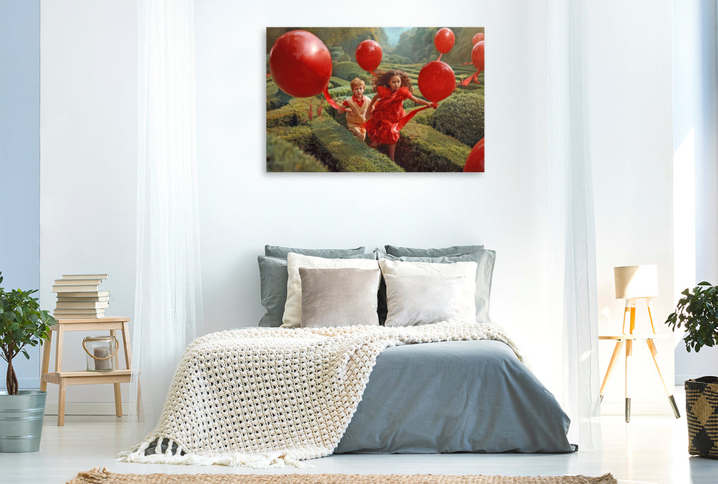 Premium Textil-Leinwand Gartenlabyrinthe