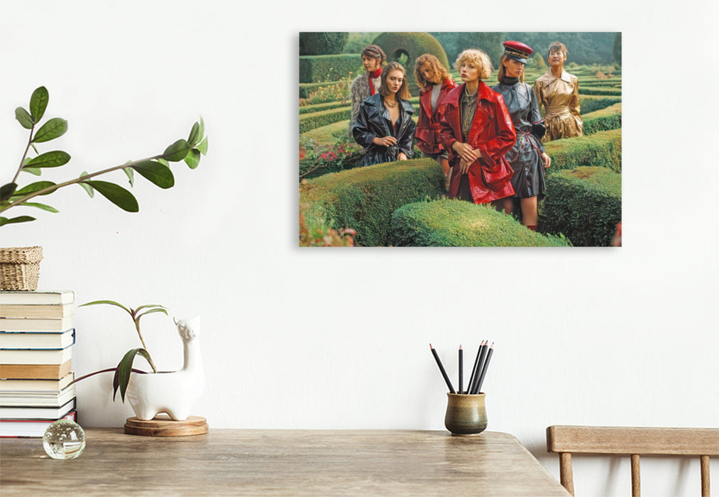 Premium Textil-Leinwand Gartenlabyrinthe