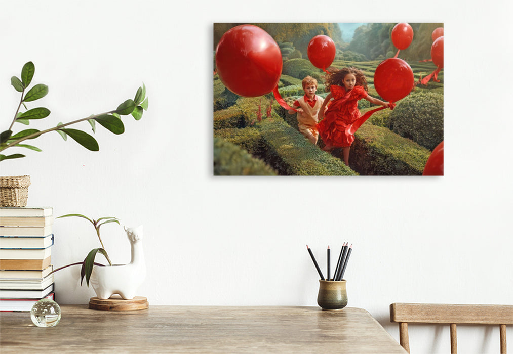 Premium Textil-Leinwand Gartenlabyrinthe