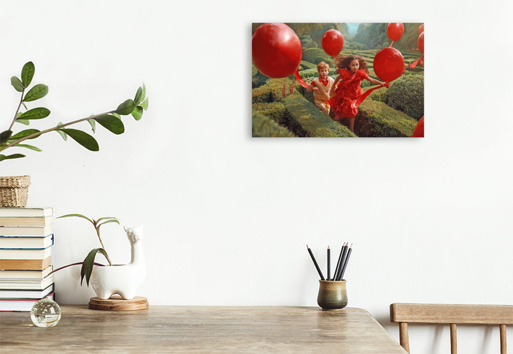 Premium Textil-Leinwand Gartenlabyrinthe