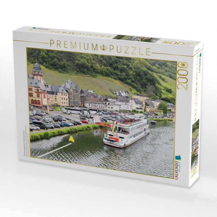 Schiffsanlegestelle in Bernkastel-Kues - CALVENDO Foto-Puzzle'