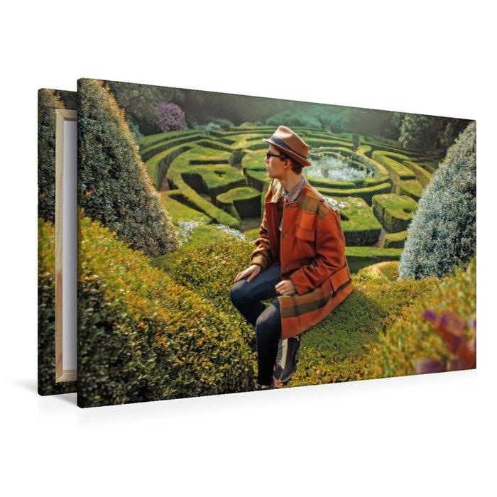 Premium Textil-Leinwand Gartenlabyrinthe