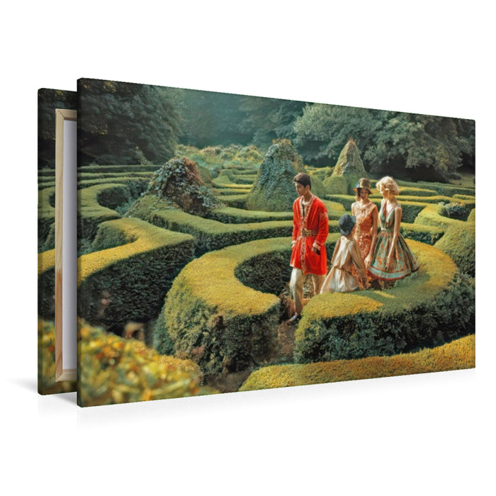 Premium Textil-Leinwand Gartenlabyrinthe