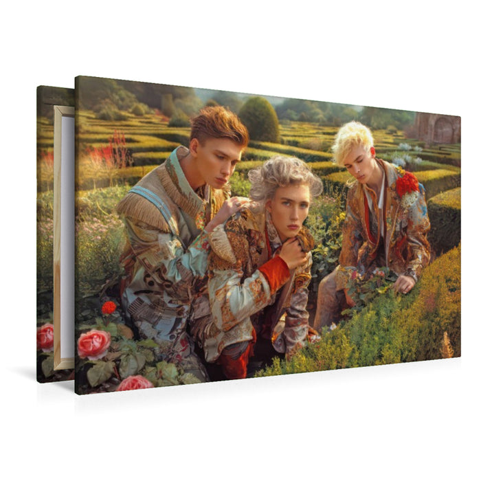 Premium Textil-Leinwand Gartenlabyrinthe